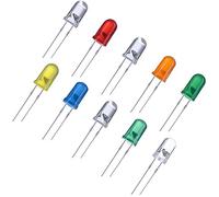 EBOOT 100 Pièces Diodes Électroluminescentes Diode Led 10 Couleurs 5 mm