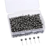 Eboot Lot de 400 punaises d coratives r tro noires m tallis es pour tableau en li ge, carte de voyage, t te de 3,2 mm et pointe en acier