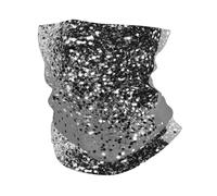 EBOSCUJW Gris argenté scintillant, Bandana cache-cou doux couvre-visage cache-cou Tube demi-masque écharpe cagoule