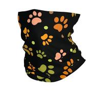 EBOSCUJW Modèle de patte de chien, Bandana cache-cou doux couvre-visage cache-cou Tube demi-masque écharpe cagoule
