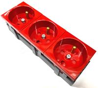 Ebox Prise 3×2P+T Data Rouge avec Verrouillage de Passage
