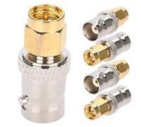 Eboxer 5 PCS SMA vers BNC Adaptateur, Adaptateur SMA Mâle vers BNC Femelle Connecteur SMA RF Stable 50Ω pour Applications RF, Antennes, Equipement LAN sans Fil, Câble coaxial etc.