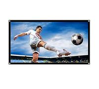 Eboxer 60/72 / 84/100 /120 '' Écran de projecteur 16: 9, HD 4K Écran de Projection Pliable Portable avec Bord Noir et Trous Suspendus pour cinéma de Maison et Film extérieur Projecteur(A)