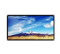 Eboxer 60/72/84/100/120" Écran de projecteur 16:9, HD 4K Écran de Projection Pliable Portable avec Bord Noir et Trous de Suspension pour cinéma Maison et projecteur extérieur (B)