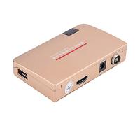 Eboxer Convertisseur RF vers HDMI Adaptateur TV Analogique avec Télécommande 100-240V(EU Plug)