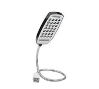 Eboxer Lampe LED USB Lampe de Lecture 28 LED Col de Cygne Flexible avec Interrupteur pour PC ordinateur portable(noir)