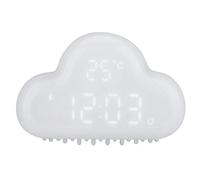 Eboxer Réveil numérique de Nuage, réveil de Nuage, Alarme d'horloge magnétique en Forme de Nuage, température numérique/Heure LED/Calendrier de répétition/Activation vocale pour Le Salon, la Chambre