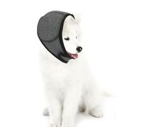 EBQOSK Cache-oreilles pour grand chien, antibruit pour feux d'artifice de tonnerre, toilettage, visites vétérinaires, sans rabat - Happy Hoodie - Soulagement de l'anxiété - 61 cm - Gris