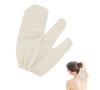 EBQOSK Gants de massage en soie brute à deux doigts - Gant de massage doux et réutilisable, outil ergonomique pour brossage à sec et relaxation