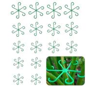 EBQOSK Lot de 16 treillis décoratifs en métal en forme de fleur pour plantes en pot, roses et jardins d'intérieur/extérieur, aide à la croissance des plantes