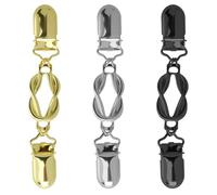 EBQOSK Lot de 3 boutons de vêtements pour femme - Robe Dos Ceinture Cincher pour Pull Cardigan Col Pinces à Vêtements pour Femme