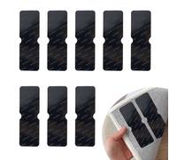 EBQOSK Lot de 8 patins antidérapants réutilisables pour tapis en bois dur et carrelage, lavables et résidus - Supports de tapis gratuits pour garder les tapis en place