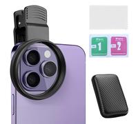 EBQOSK Objectif polarisant à clipser pour téléphone, filtre polarisant anti-reflet pour appareils photo de smartphone, design universel à clip avec kit de nettoyage, améliore la couleur et réduit les