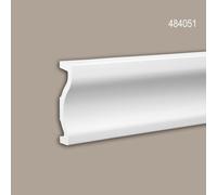 Ébrasement Profhome 484051 Profil de façade Moulure décorative Élément de façade design moderne blanc 2,3 m