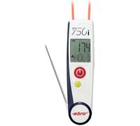 ebro TLC 750i-V2 Thermomètre IR et thermomètre à piquer (HACCP) -50 - +250 °C sonde T conforme HACCP, mesure par contact, mesure