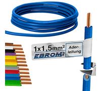 EBROM H07V-U 1,5 mm² Câble conducteur rigide en PVC Plusieurs longueurs au choix de 10 m à 100 m Longueur sélectionnée 15 m