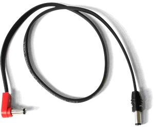 EBS Câble d'alimentation plat noir polarité inversée 48 cm - DC1-48 90/0