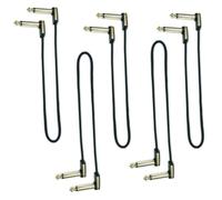 EBS PG-28 Lot de 5 câbles patch plats haut de gamme 28 cm