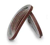 EBTOOLS 10 Pcs 10x330 Mm Ceintures de Ponçage Abrasives Premium 240 pour le Polissage en Bois et en Métal, pour les Outils électriques (240)