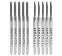 EBTOOLS 10 Pcs à Grande Vitesse en Acier Droit de Flûte de Foret pour la Coupe Métallique - M2 W6542