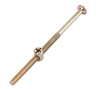 EBTOOLS 10 Pcs Vis de Tête Plate en Acier Carbone avec écrou de Tête de Marteau plaqué, pour la Maison et Usage Ry (6 * 120 mm 10pc)