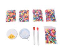 EBTOOLS 1000pcs Perles Kit d'artisanat Multicolore pour la Fabrication de Bijoux de Bricolage avec Aiguille Perle et Cordes élastiques pour le Plaisir