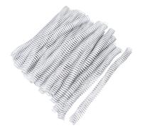 EBTOOLS 100pcs Bobines de Liaison en Spirale 16 Mm - 4: Peignez les épines pour - PVC et 140 Feuilles CAPACITÉ Idéal pour le Bureau et l'école (WHITE)
