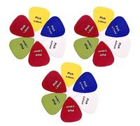 EBTOOLS 100pcs Picks de Guitare épaisseur Assorties en Couleurs Vives avec Boîte de Rangement - Picks Ronds ABS pour des Performances Améliorées