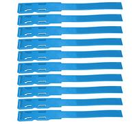 EBTOOLS 10pcs Cows Identification des Bovins ID Bandes de Collier Supplies Colorées Légères pour la Gestion de la Ferme d'élevage (Blue)