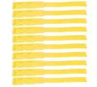 EBTOOLS 10pcs Cows Identification des Bovins ID Bandes de Collier Supplies Colorées Légères pour la Gestion de la Ferme d'élevage (Yellow)