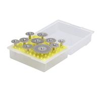 EBTOOLS 10pcs Ensemble de Roues de Coupe Emery - Accessoires Fins et Hautes Performances pour la Coupe en Marbre et en Béton