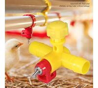EBTOOLS 10pcs Tableau Automatique de Poulet Mamelons Dispensateur pour la Volaille - - Conception Résistante Idéale pour Les Poulets, Les Canards et Les Cailles