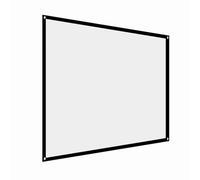 EBTOOLS 1PC Portable Portable Rapport VRAIT CROSSION du CURTON Blanc CURTON ÉCRANS 4: 3 pour Le Cinéma Extérieur et Le Camping (60 Pouces)