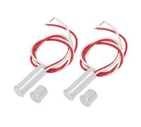 EBTOOLS 2 Ensembles de Commutateurs Magnétiques Encastrés DC12-24V pour Les Systèmes d'alarme - Aluminium Alloy NC Wired Rosel Interrupteur pour la sécurité des Portes et des Fenêtres