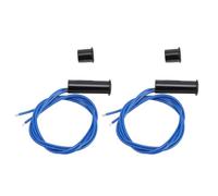 EBTOOLS 2 Ensembles d'interrupteur à Roseau Magnétique encastré AC220V pour les Systèmes d'alarme - Capteurs de Porte et de Fenêtre Filaires en Fer NC avec une Installation Facile