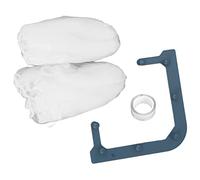 EBTOOLS 2 Set Portez du Support Stable Évier d'angle avec des Sacs en Mailles de 100 Pc pour Les Déchets de Cuisine Bleu (Blue)