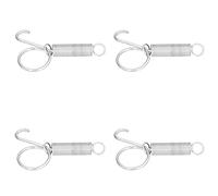 EBTOOLS 20pcs Crochets de Ressort Métallique pour les Portes d'animaux - Crochets de Printemps à Doigts Polyvalents pour Lapins, Poulets et Oiseaux (Grand crochet de porte à cage à ressort)