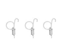 EBTOOLS 20pcs Crochets de Ressort Métallique pour les Portes d'animaux - Crochets de Printemps à Doigts Polyvalents pour Lapins, Poulets et Oiseaux (Petit crochet de porte cage à ressort)