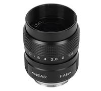 EBTOOLS 25 Mm F1.4 CCTV Lens - Condus Claire Condus Camera C-Mount Lens pour Bar, Magasin, Parking, Maison, Entrepôt - Robuste et (Black)