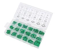 EBTOOLS 270pcs Kit d'assortiment Vert pour Conditionnement de la Voiture, Robinet, Applications Hydrauliques et Pneumatiques - 18 Tailles Incluses