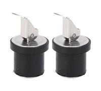 EBTOOLS 2pcs Bouche de Drain de Compression en Acier Inoxydable de 19 Mm avec Caoutchouc pour Bateaux, Marin, Yacht et Kayak