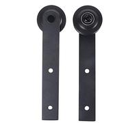 EBTOOLS 2pcs en Acier en Carbone Rail de Porte Coulissante Poulle Rouleau de Roue pour Porte de Grange et Utilisation à Domicile