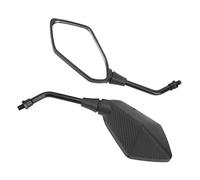 EBTOOLS 2PCS Fibre de Carbone 22 Mm Motorcycle Rétroviseur Miroir du Guidon pour Vélos, VTT et Scooters