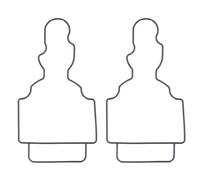 EBTOOLS 2pcs OEM 61N 45 00 Pompe en Caoutchouc pour Moteur Extérieur 30 - ION et Installation Facile