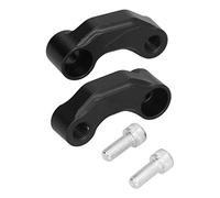 EBTOOLS 2PCS Record de Rétroviseur du Rétroviseur Bracket pour V-Strom DL1000 2014-2019, Alliage d'aluminium CNC, (Black)