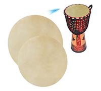 EBTOOLS 2pcs Tête de Mouton de Haute qualité pour les Tambours Africains - Son Clair Cohérent, 12,2 Pouces (8,5 pouces)