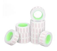 EBTOOLS 30 Rouleaux de 15 000 PCS Étiquettes Autocollants pour les Machines de Marquage à une Ligne comme MX5500 | 21x12 Mm