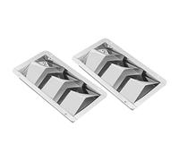 EBTOOLS 304 Couverture DE Vent Marine Marine INOXDUBLE 3 Emplacements Loureur 210x110mm Facile Installer Moderne Design pour Les Bateaux