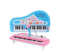 EBTOOLS 37 Touches Kids Electronic Piano Clavier Jouet avec Microphone - Instrument de Musique pour Garçons et Filles de Plus de 3 Ans