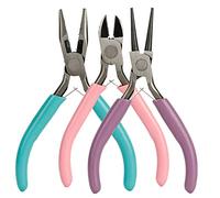 EBTOOLS 3pcs Bijoux de Coupe de Coupe en Jeu - Outils de Fil à Main Diagonal pour la Fabrication et l'artisanat des Bijoux de Bricolage